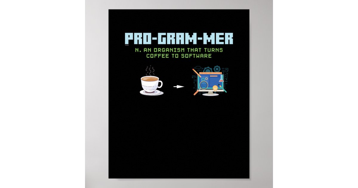 Funny Computer Programmer Poster | Zazzle