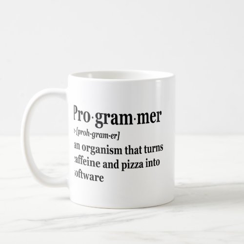 Funny Computer Science Programmer Definition  Coffee Mug
