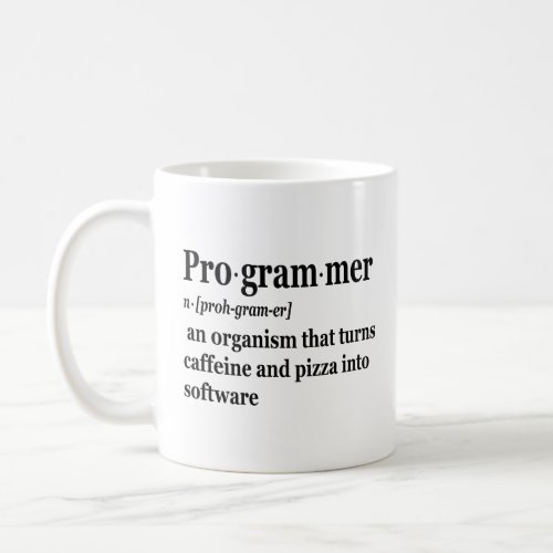Funny Computer Science Programmer Definition  Coffee Mug