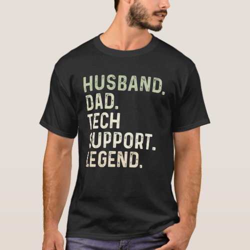 Funny Computer Tech Support Retro IT Support Sys T_Shirt