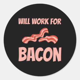 Funny Con Design For Men Women Bbq Pork Food Con L Classic Round Sticker
