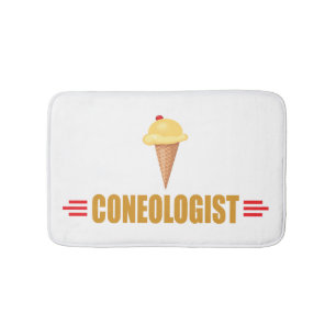 Funny Coneologist Ice Cream Bathroom Mat