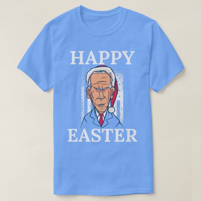 Funny Confused Joe Biden Christmas Holiday Happy E T-Shirt (Design Front)