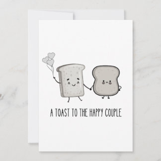Funny Congratulation: A Toast to the Happy Couple Save The Date