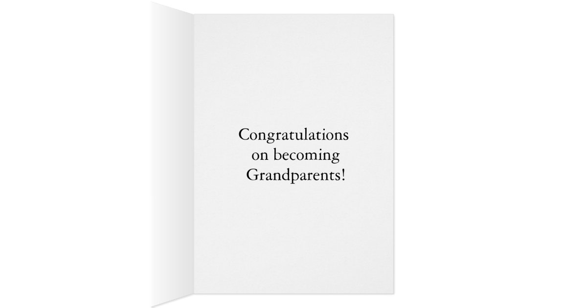 Funny Congratulations Becoming Grandparents Card | Zazzle