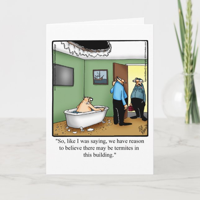 Funny Congratulations Condo / Apartment  Card  (Front)