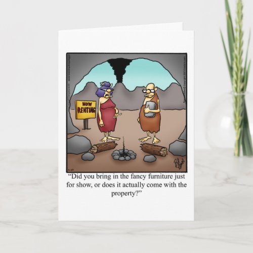 Funny Congratulations New Home Greeting Card 