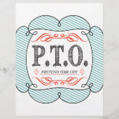 Funny Congratulations Promoted to Pretend Time Off (Front)