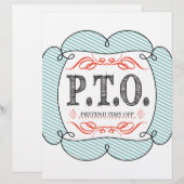 Funny Congratulations Promoted to Pretend Time Off (Front/Back)