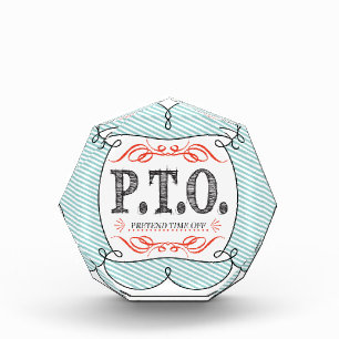 Funny Congratulations Promoted to Pretend Time Off Acrylic Award