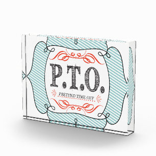 Funny Congratulations Promoted to Pretend Time Off Acrylic Award