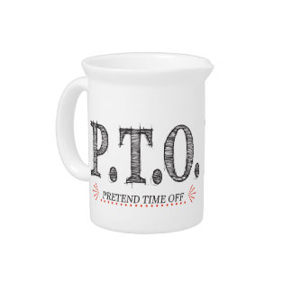 Funny Congratulations Promoted to Pretend Time Off Beverage Pitcher