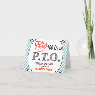 Funny Congratulations Promoted to Pretend Time Off Card