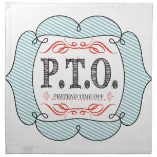 Funny Congratulations Promoted to Pretend Time Off Cloth Napkin