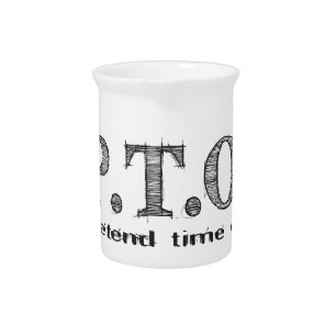 Funny Congratulations Promoted to Pretend Time Off Drink Pitcher