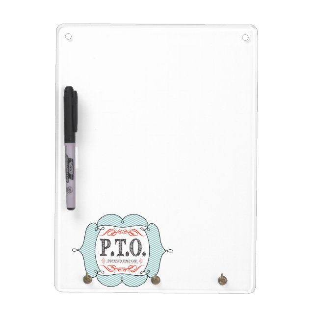 Funny Congratulations Promoted to Pretend Time Off Dry Erase Board (Front)