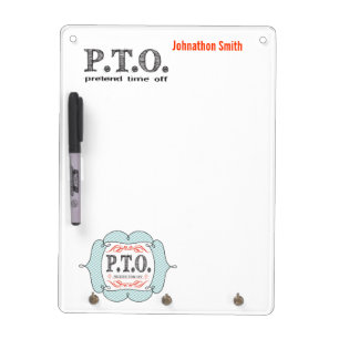 Funny Congratulations Promoted to Pretend Time Off Dry-Erase Board