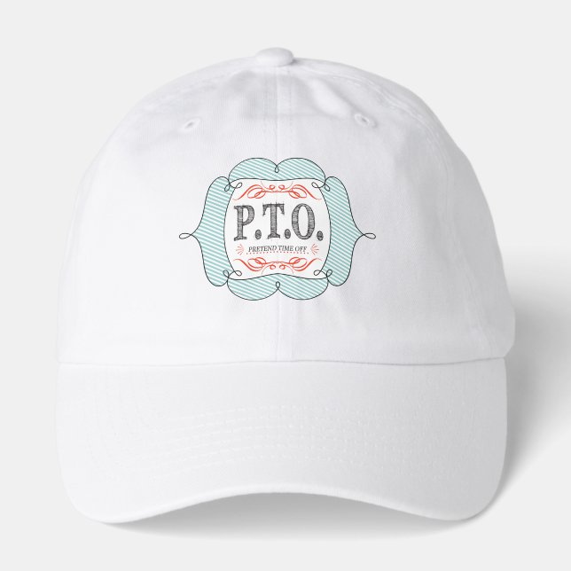 Funny Congratulations Promoted to Pretend Time Off Hat (Front)
