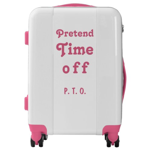 Funny Congratulations Promoted to Pretend Time Off Luggage