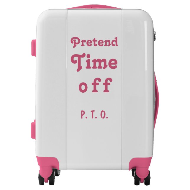 Funny Congratulations Promoted to Pretend Time Off Luggage (Front)