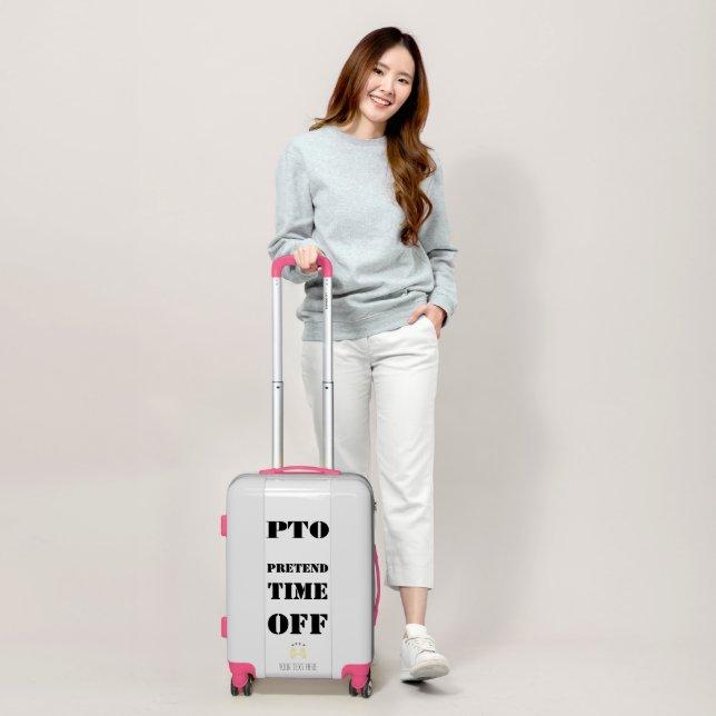 Funny Congratulations Promoted to Pretend Time Off Luggage (Scale)