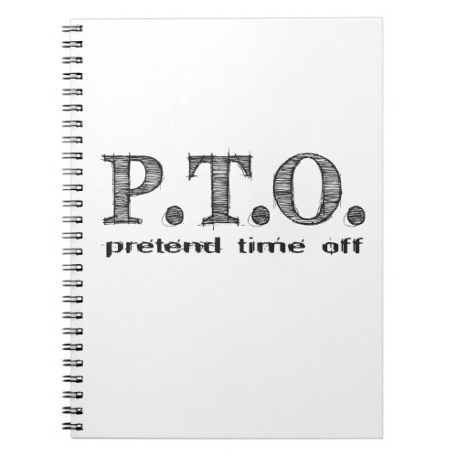 Funny Congratulations Promoted to Pretend Time Off Notebook