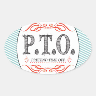 Funny Congratulations Promoted to Pretend Time Off Oval Sticker