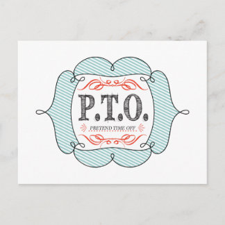 Funny Congratulations Promoted to Pretend Time Off Postcard
