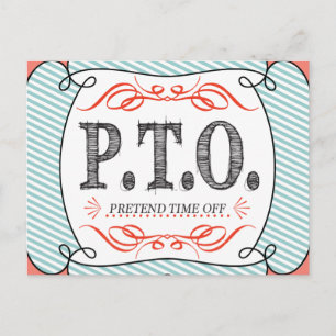 Funny Congratulations Promoted to Pretend Time Off Postcard