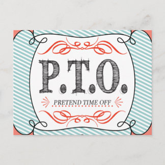 Funny Congratulations Promoted to Pretend Time Off Postcard