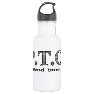 Funny Congratulations Promoted to Pretend Time Off Water Bottle