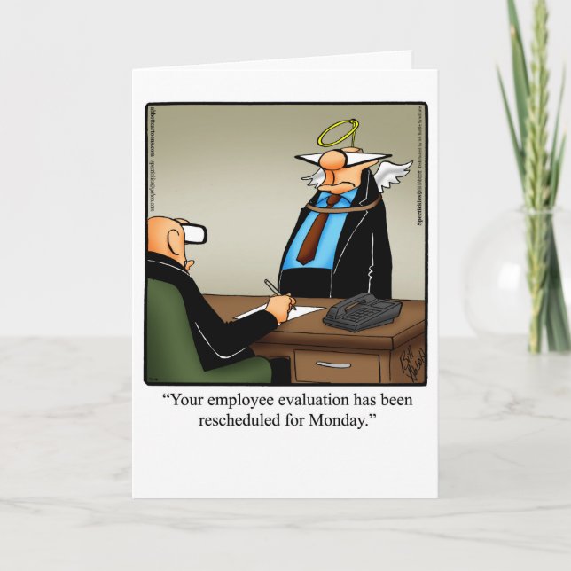 Funny Congratulations Promotion Greeting Card (Front)