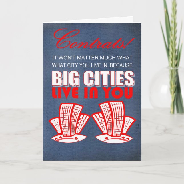 funny congratulations to graduate card (Front)