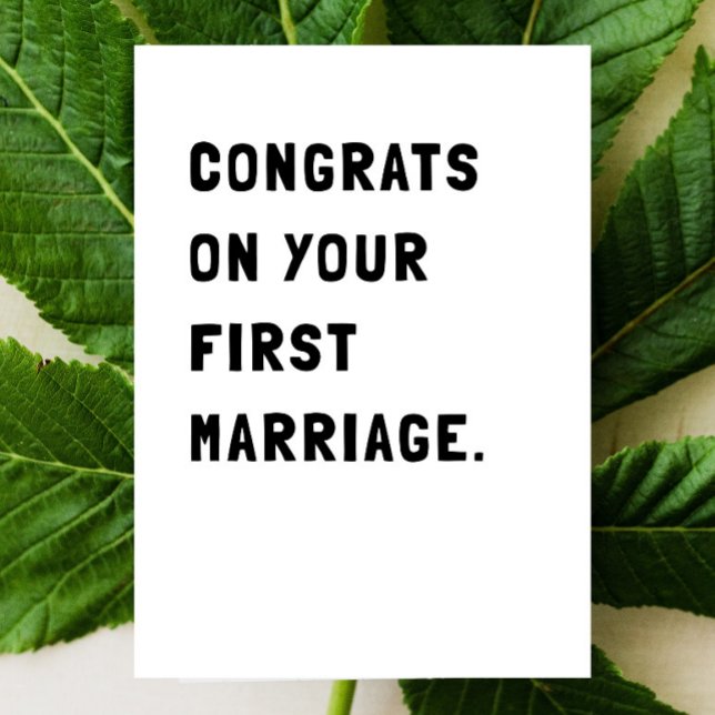 Funny Congratulations Wedding Card (Creator Uploaded)