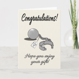 Funny Congratulations Wedding Day Newlyweds Card