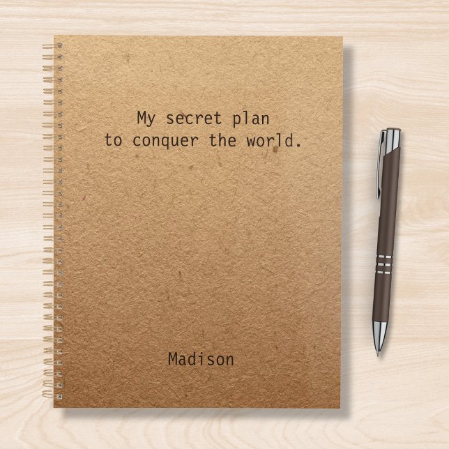 Funny Conquer The World Personalized Planner (Creator Uploaded)