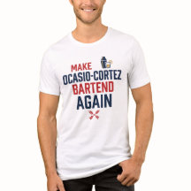 Funny Conservative AOC Bartender Political Humor