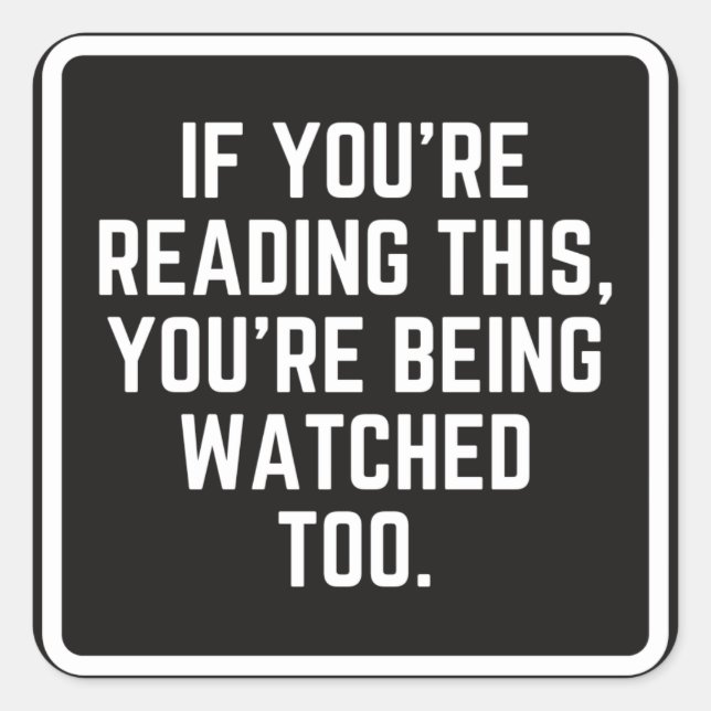 Funny Conspiracy Car Sticker (Front)