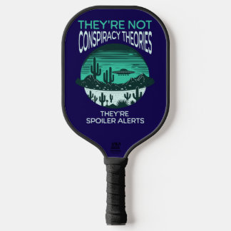 Funny Conspiracy Theory UFO  Carbon Fiber Pickleball Paddle