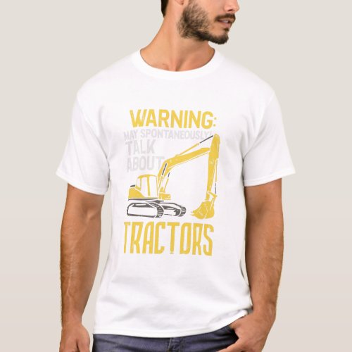 Funny Construction Excavator T_Shirt