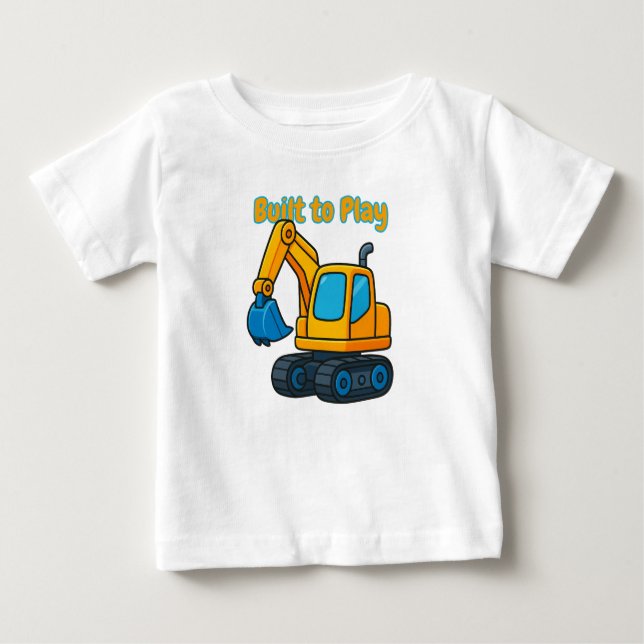 Funny Construction T-Shirt for Boys & Girls (Front)
