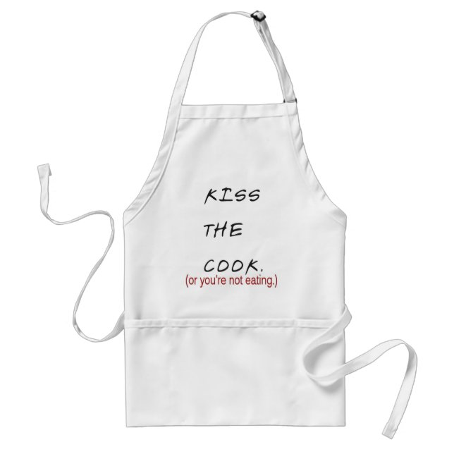 funny cook. adult apron (Front)