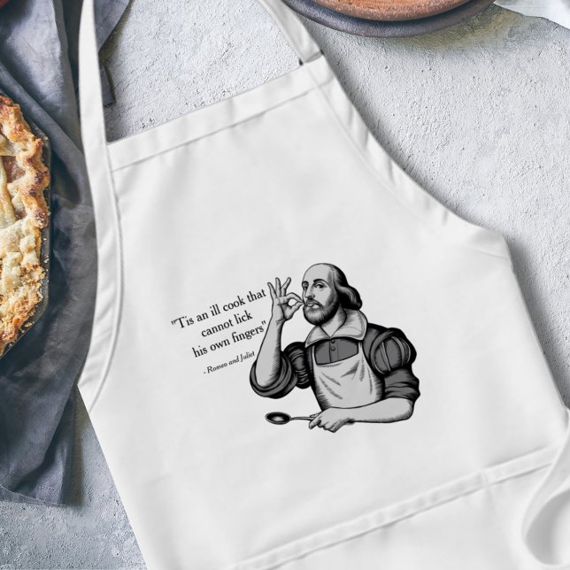 Funny Cook Black and White Modern Adult Apron (Creator Uploaded)