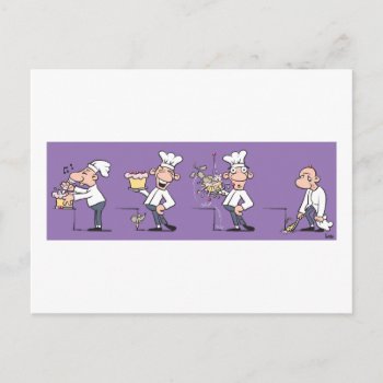 Funny Cook Postcard by Iantos_Place at Zazzle