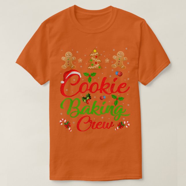 Funny Cookie Baking Crew Family Gingerbread Christ T-Shirt (Design Front)