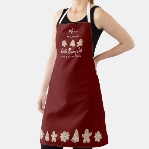 Funny Cookie Baking Crew Mom Baking Apron