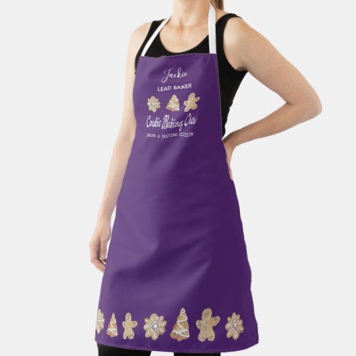 Funny Cookie Baking Crew Monogram Baking Apron