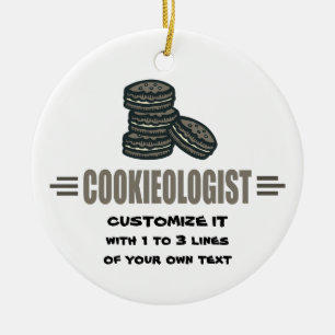 Funny Cookie Ceramic Ornament