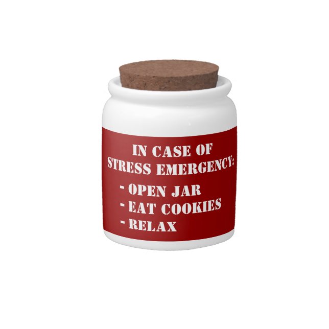 Funny cookie jar- emergency cookie jar (Front)