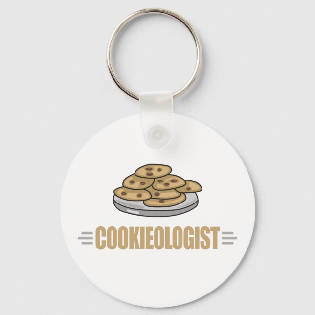 Funny Cookie Lover Keychain (Front)